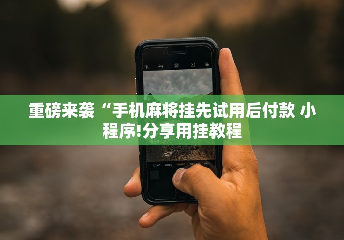 重磅来袭“手机麻将挂先试用后付款 小程序!分享用挂教程 重磅来袭“手机麻将挂先试用后付款 小程序!分享用挂教程