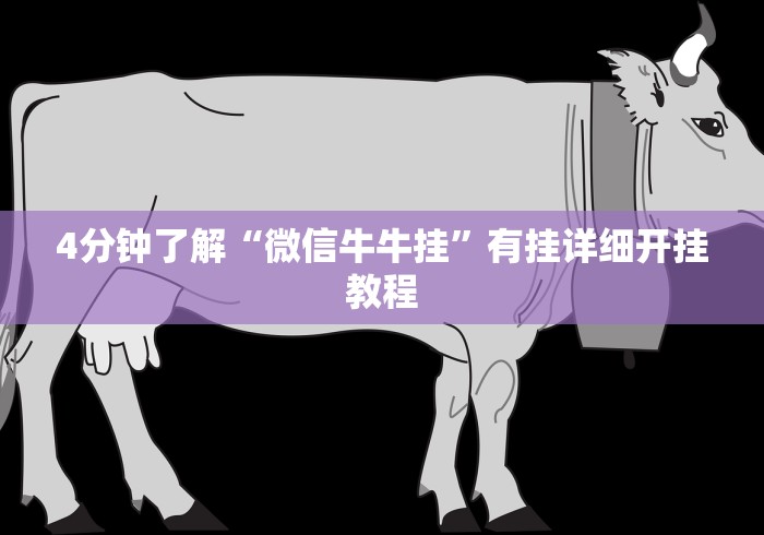 4分钟了解“微信牛牛挂”有挂详细开挂教程