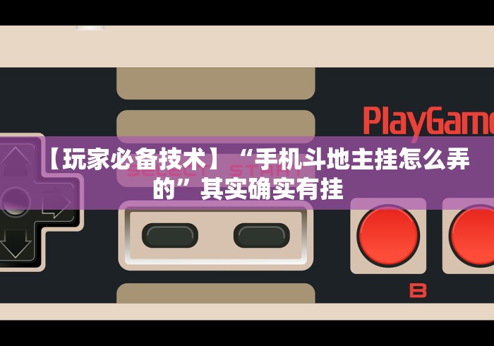 【玩家必备技术】“手机斗地主挂怎么弄的”其实确实有挂