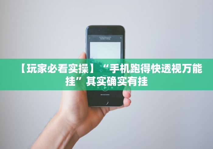 【玩家必看实操】“手机跑得快透视万能挂”其实确实有挂