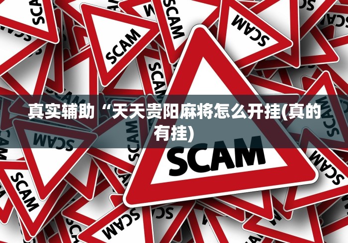 真实辅助“天天贵阳麻将怎么开挂(真的有挂)