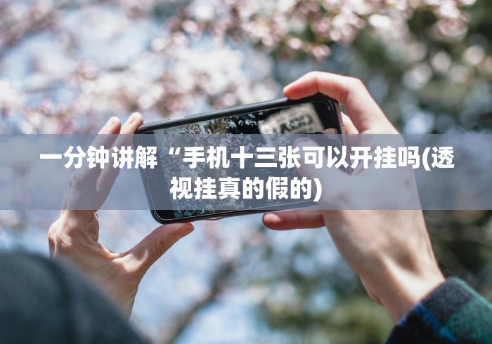 一分钟讲解“手机十三张可以开挂吗(透视挂真的假的)