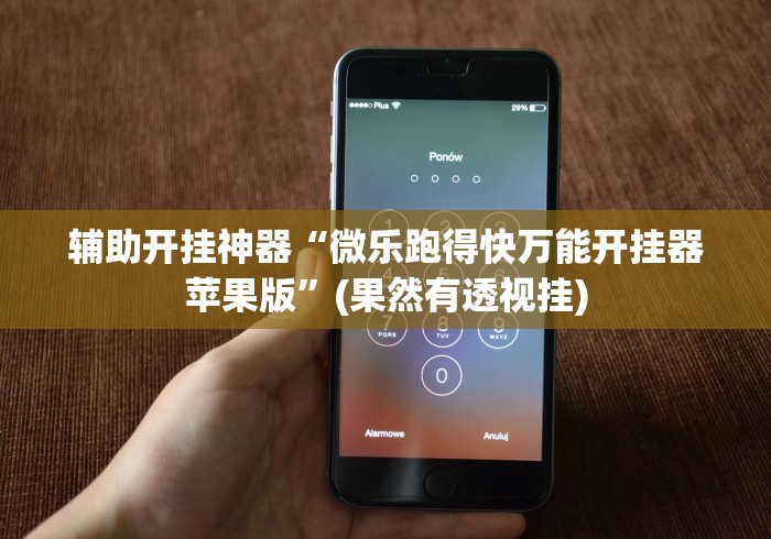 辅助开挂神器“微乐跑得快万能开挂器苹果版”(果然有透视挂)