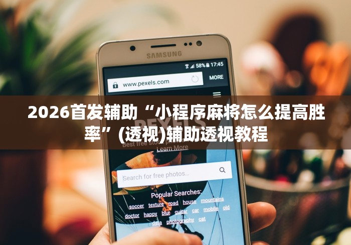 2026首发辅助“小程序麻将怎么提高胜率	”(透视)辅助透视教程