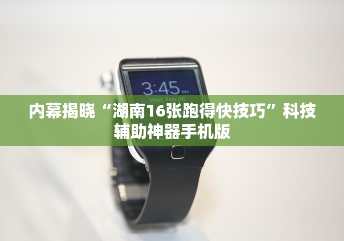 内幕揭晓“湖南16张跑得快技巧”科技辅助神器手机版