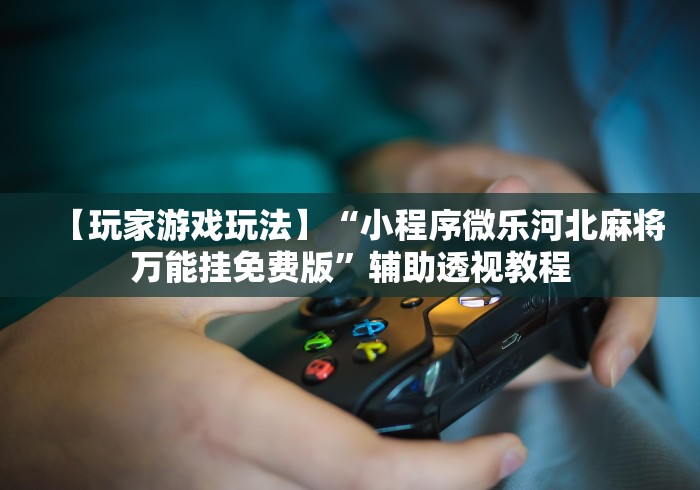 【玩家游戏玩法】“小程序微乐河北麻将万能挂免费版”辅助透视教程