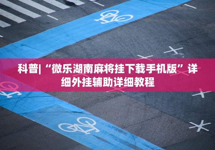 科普|“微乐湖南麻将挂下载手机版”详细外挂辅助详细教程