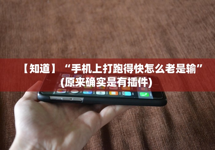 【知道】“手机上打跑得快怎么老是输	”(原来确实是有插件) 