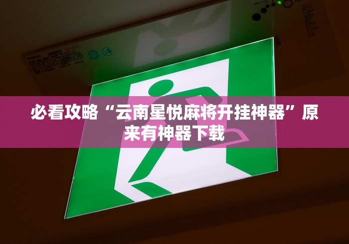 必看攻略“云南星悦麻将开挂神器	”原来有神器下载