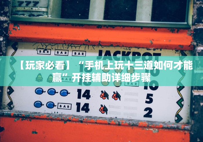 【玩家必看】“手机上玩十三道如何才能赢”开挂辅助详细步骤
