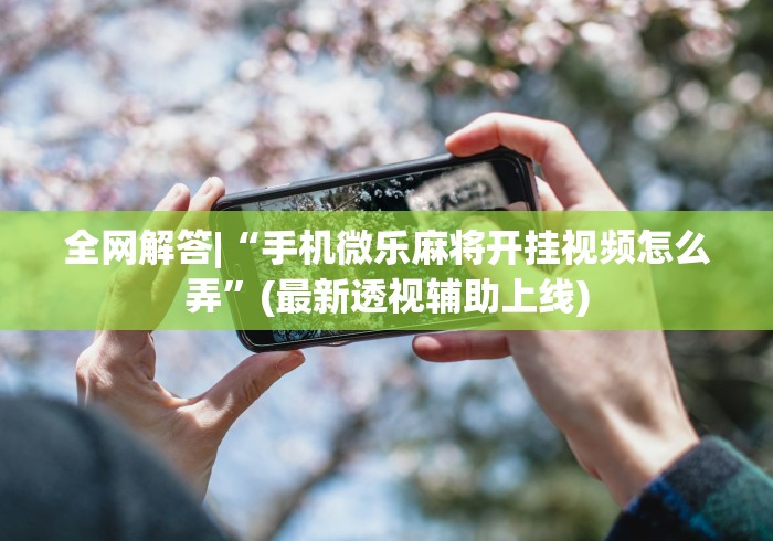 全网解答|“手机微乐麻将开挂视频怎么弄”(最新透视辅助上线)