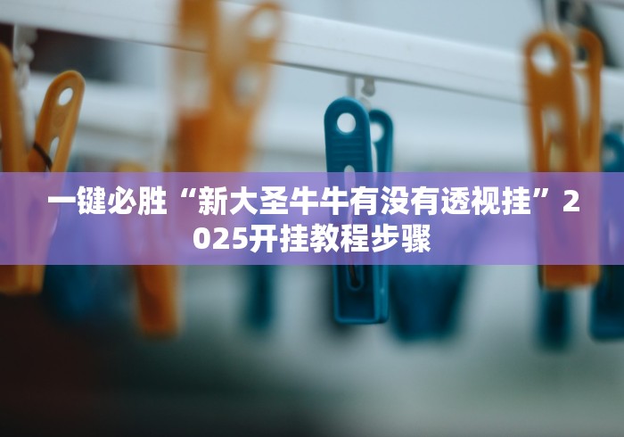 一键必胜“新大圣牛牛有没有透视挂”2025开挂教程步骤