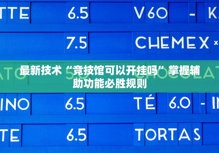 最新技术“竞技馆可以开挂吗”掌握辅助功能必胜规则